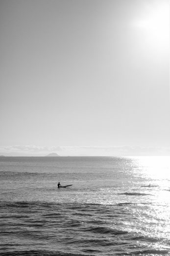 Late Arvo Paddle - BW